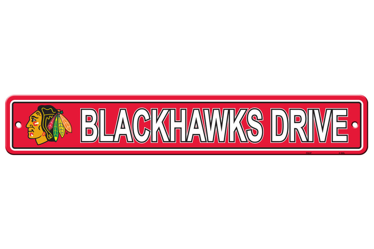Chicago Blackhawks Sign 4x24 Plastic Street Style CO - Sports Collectibles, Sports Memorabilia, Sports Fan Shop, Sports Gifts