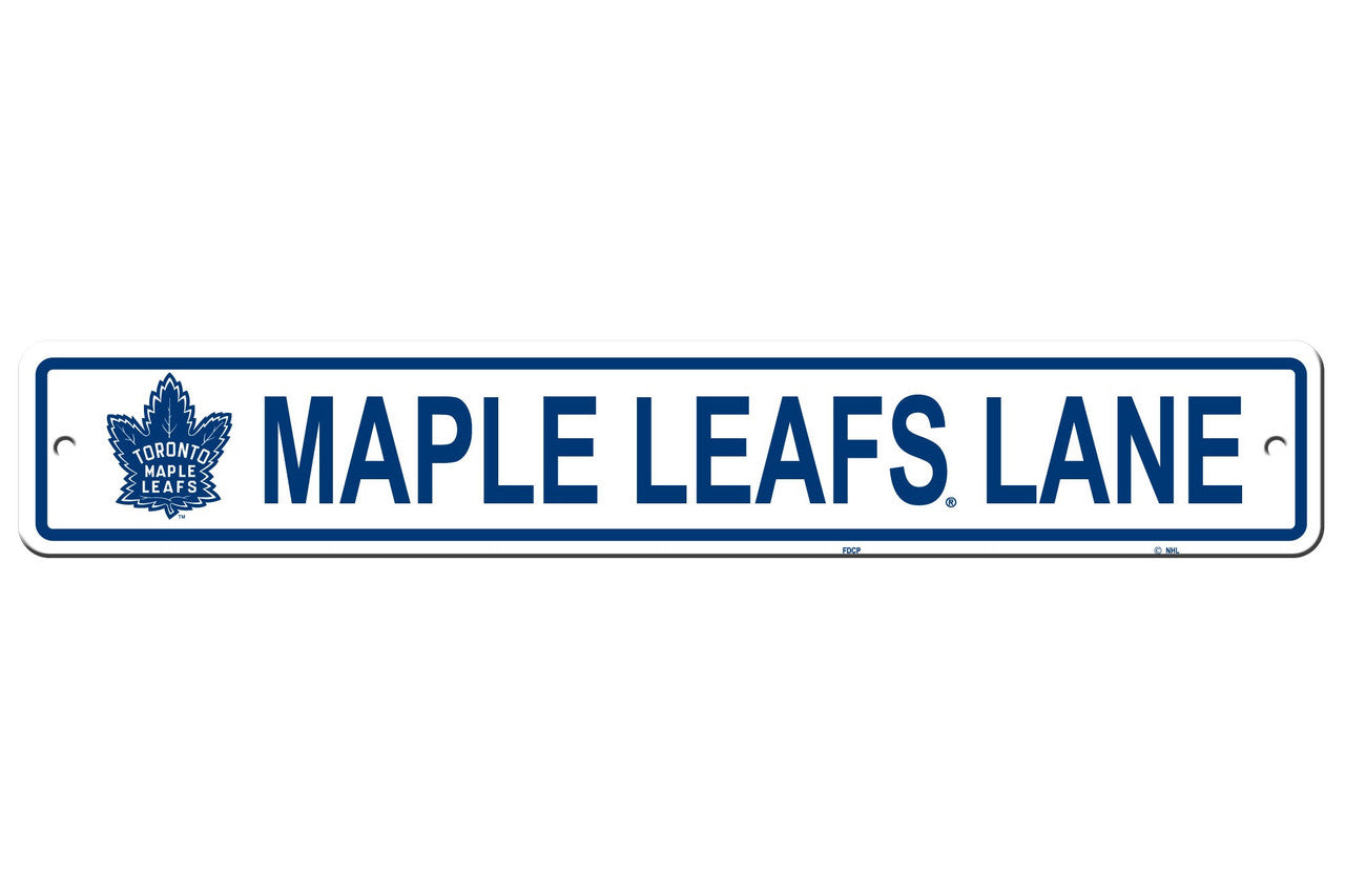 Toronto Maple Leafs Sign 4x24 Plastic Street Style CO - Sports Collectibles, Sports Memorabilia, Sports Fan Shop, Sports Gifts