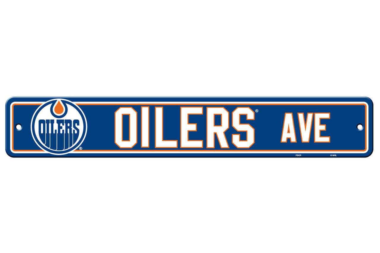 Edmonton Oilers Sign 4x24 Plastic Street Style CO - Sports Collectibles, Sports Memorabilia, Sports Fan Shop, Sports Gifts