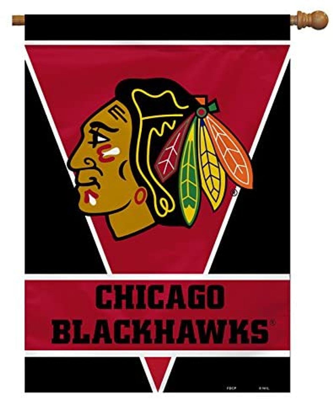 Chicago Blackhawks Flag 28x40 House 1-Sided CO - Sports Collectibles, Sports Memorabilia, Sports Fan Shop, Sports Gifts