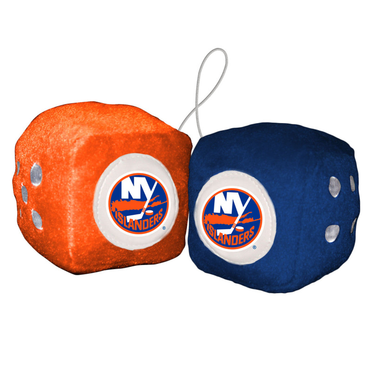 New York Islanders Fuzzy Dice CO - Sports Collectibles, Sports Memorabilia, Sports Fan Shop, Sports Gifts