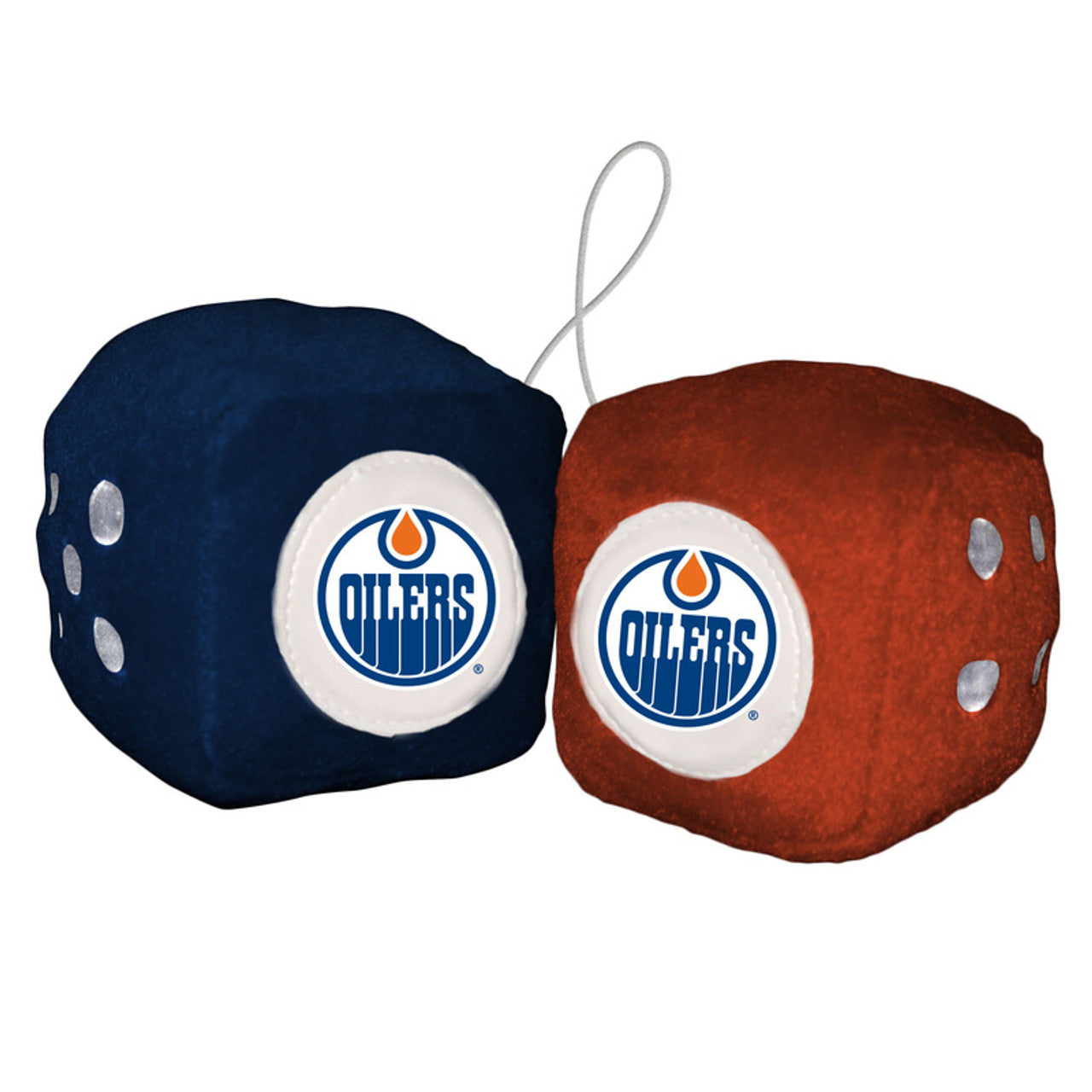Edmonton Oilers Fuzzy Dice CO - Sports Collectibles, Sports Memorabilia, Sports Fan Shop, Sports Gifts