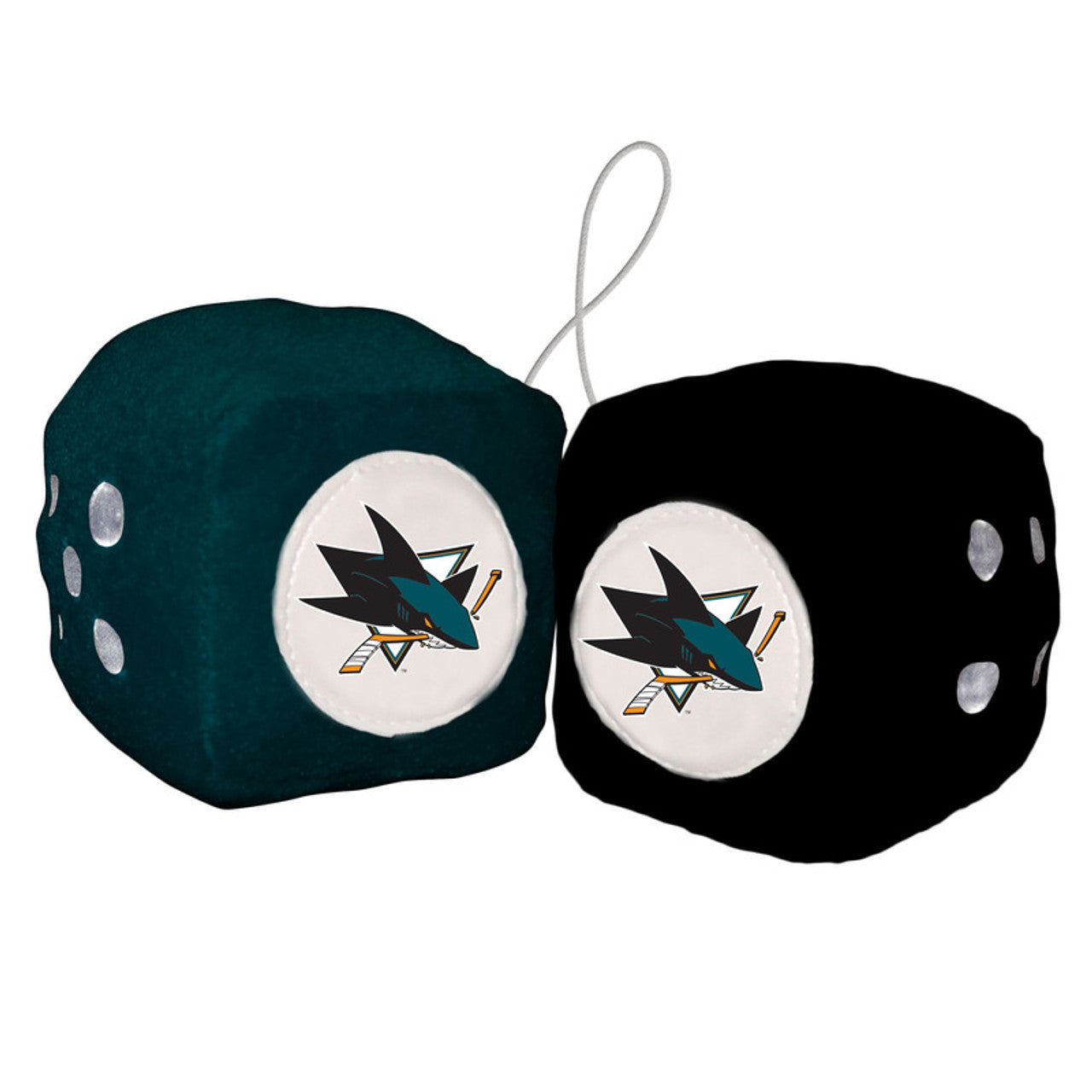 San Jose Sharks Fuzzy Dice CO - Sports Collectibles, Sports Memorabilia, Sports Fan Shop, Sports Gifts