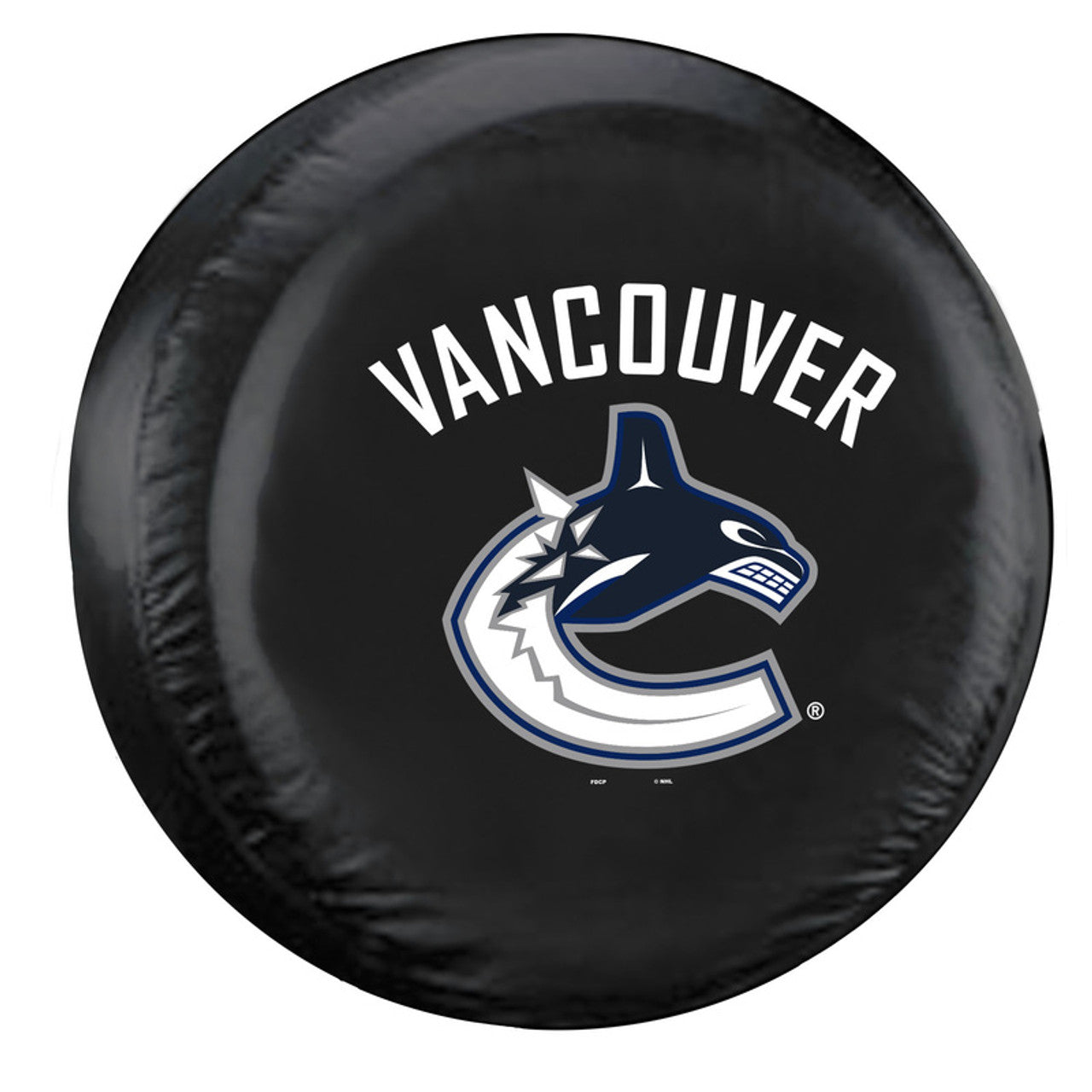 Vancouver Canucks Tire Cover Large Size Black CO - Sports Collectibles, Sports Memorabilia, Sports Fan Shop, Sports Gifts