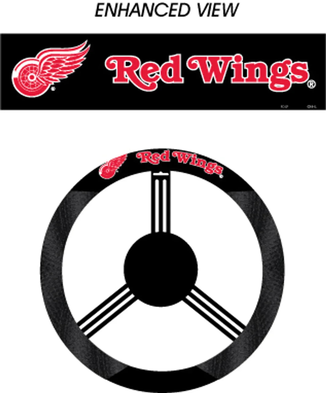Detroit Red Wings Steering Wheel Cover - Mesh (CDG) - 757 Sports Collectibles