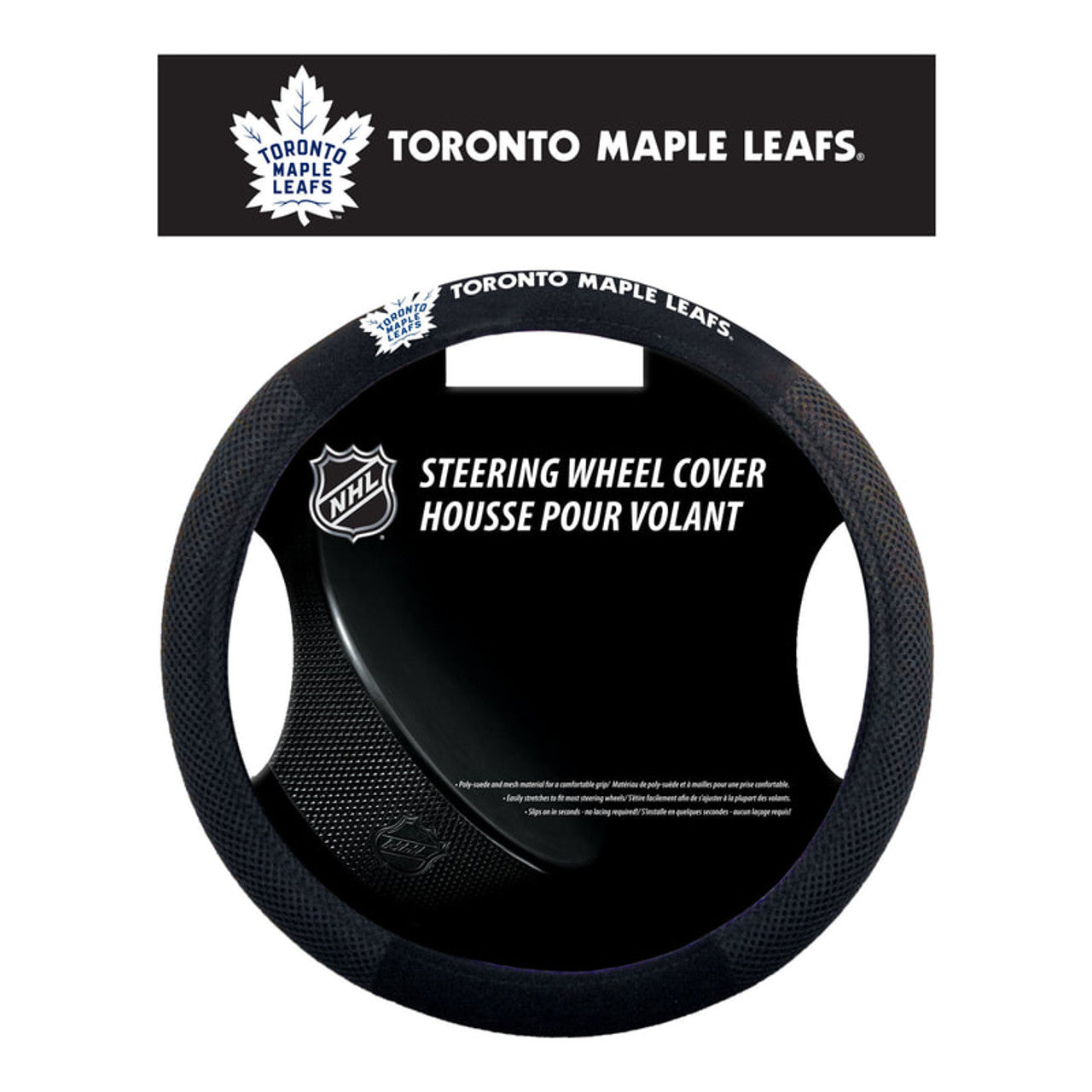 Toronto Maple Leafs Steering Wheel Cover Mesh Style CO - Sports Collectibles, Sports Memorabilia, Sports Fan Shop, Sports Gifts