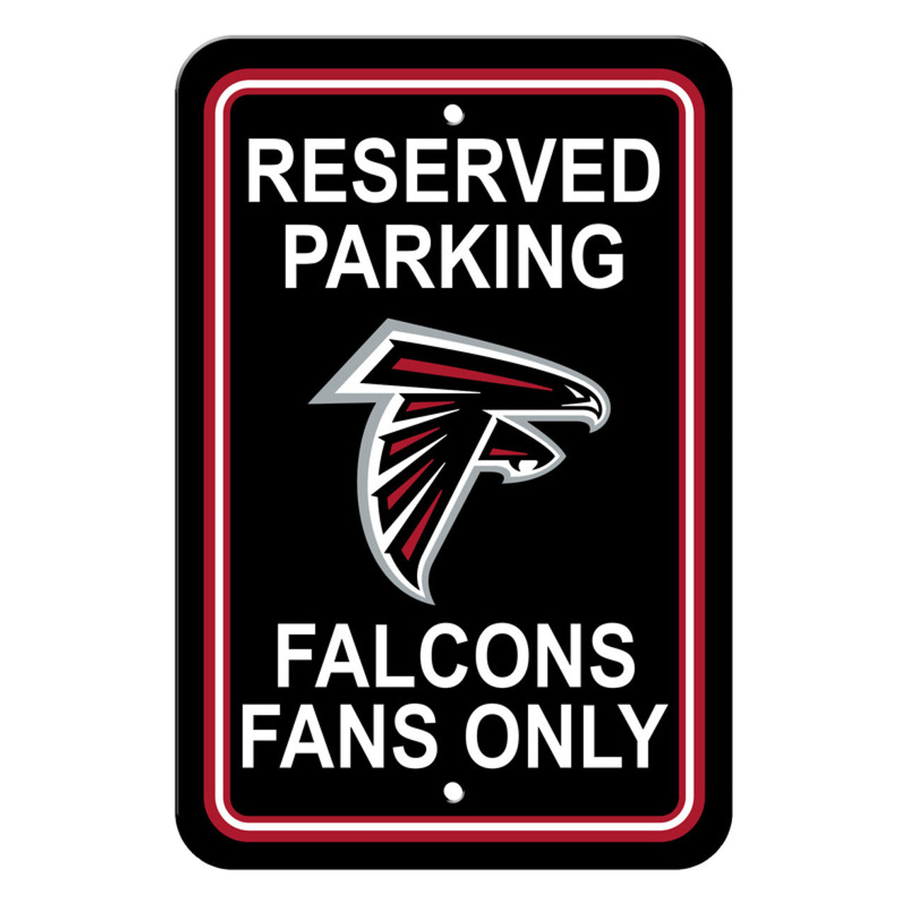 Atlanta Falcons Sign 12x18 Plastic Reserved Parking Style CO - Sports Collectibles, Sports Memorabilia, Sports Fan Shop, Sports Gifts