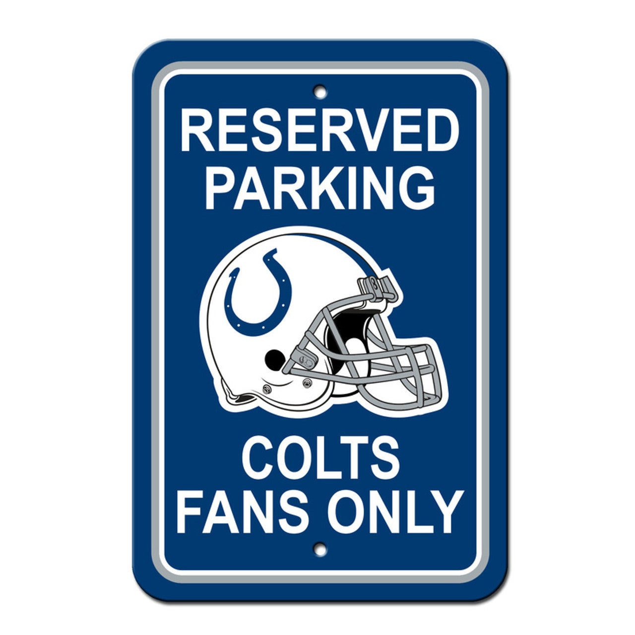 Indianapolis Colts Sign 12x18 Plastic Reserved Parking Style CO - Sports Collectibles, Sports Memorabilia, Sports Fan Shop, Sports Gifts