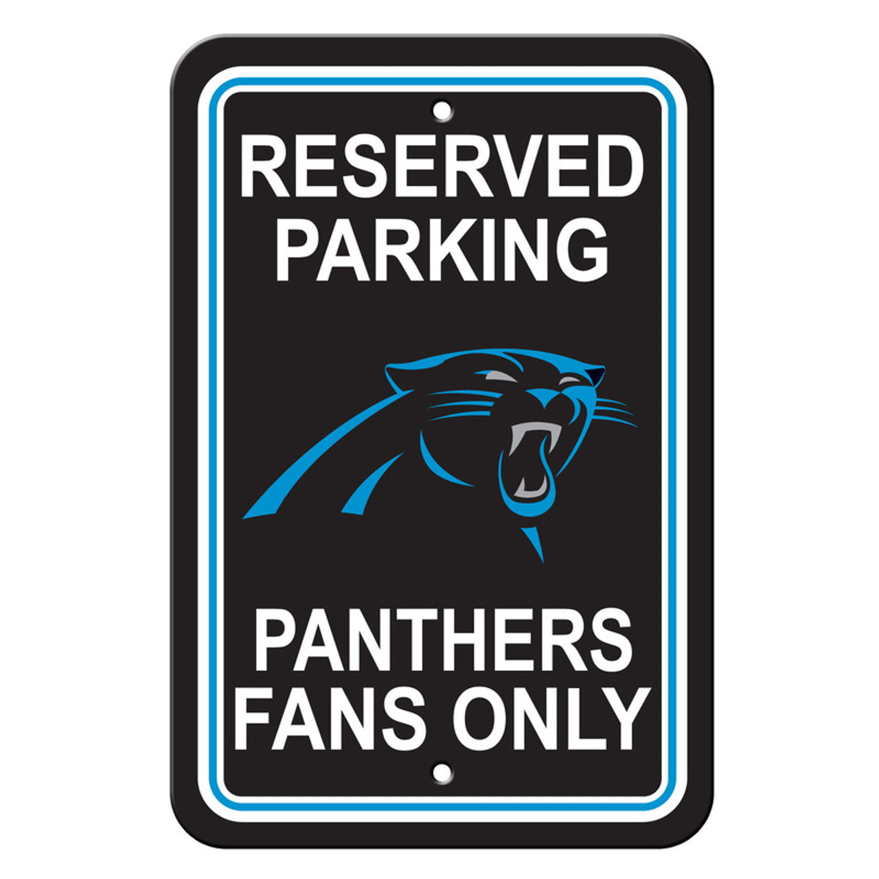 Carolina Panthers Sign 12x18 Plastic Reserved Parking Style CO - Sports Collectibles, Sports Memorabilia, Sports Fan Shop, Sports Gifts