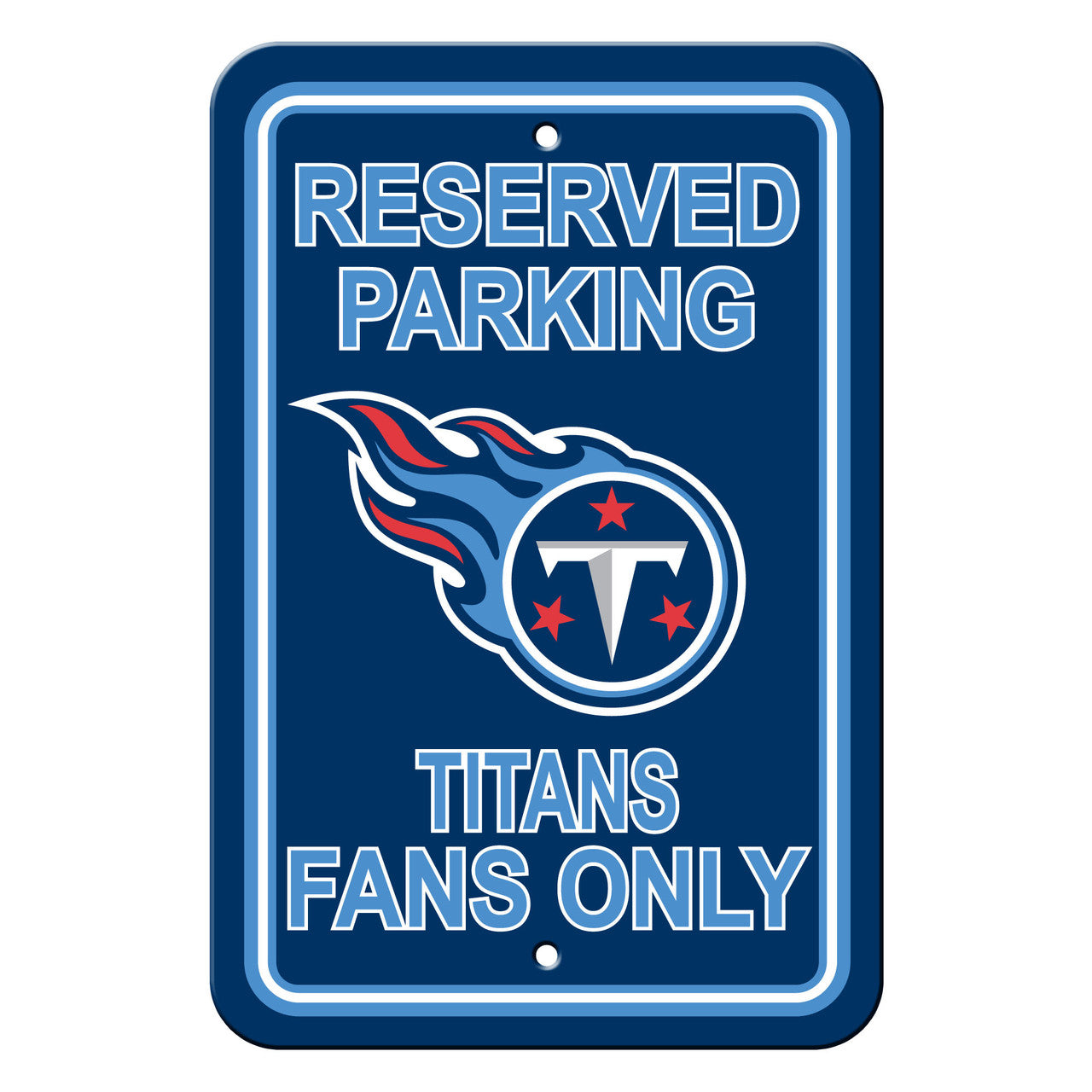 Tennessee Titans Sign 12x18 Plastic Reserved Parking Style CO - Sports Collectibles, Sports Memorabilia, Sports Fan Shop, Sports Gifts