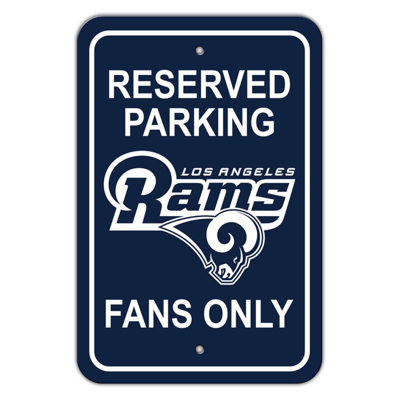 Los Angeles Rams Sign 12x18 Plastic Reserved Parking Style Alternate CO - Sports Collectibles, Sports Memorabilia, Sports Fan Shop, Sports Gifts