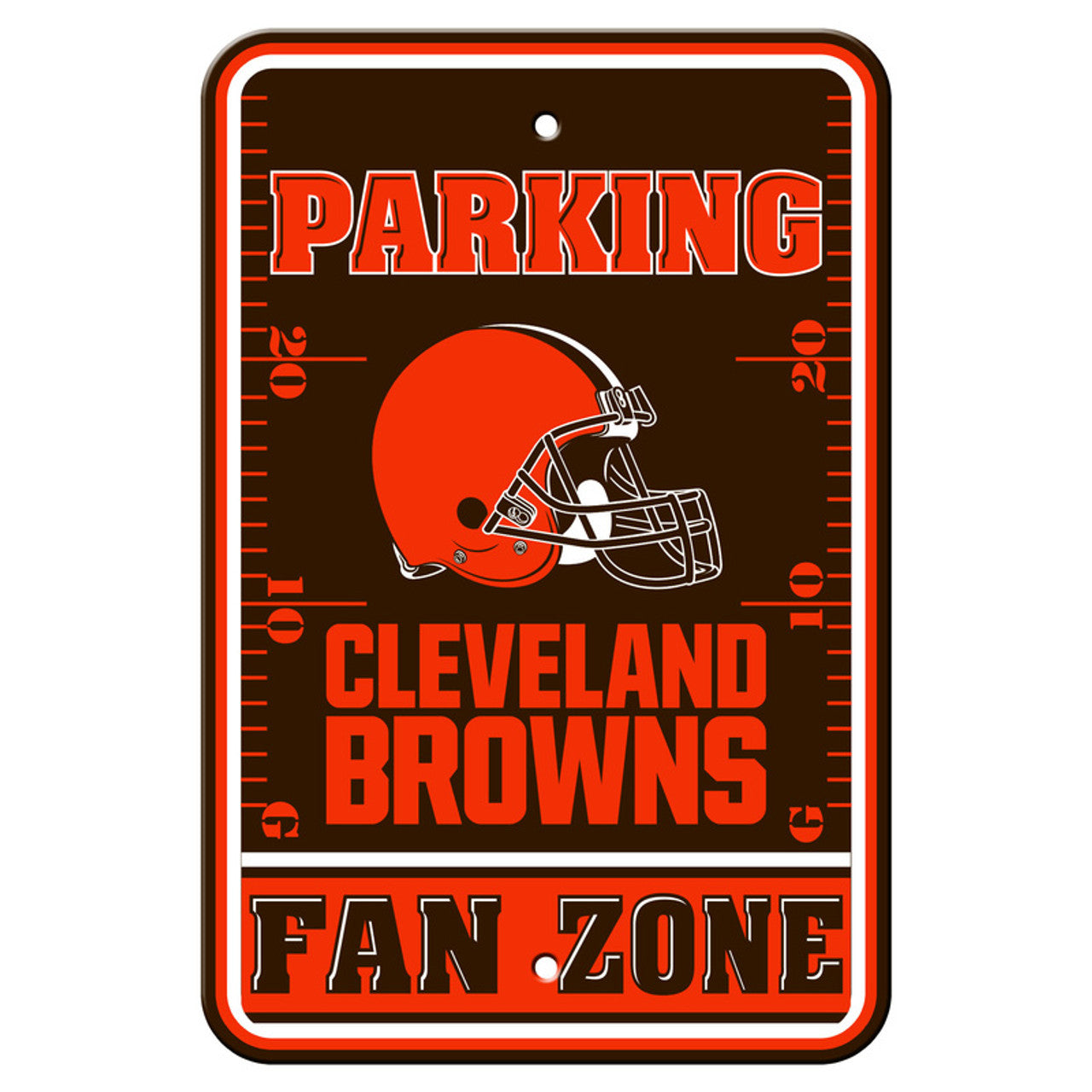 Cleveland Browns Sign 12x18 Plastic Fan Zone Parking Style CO - Sports Collectibles, Sports Memorabilia, Sports Fan Shop, Sports Gifts