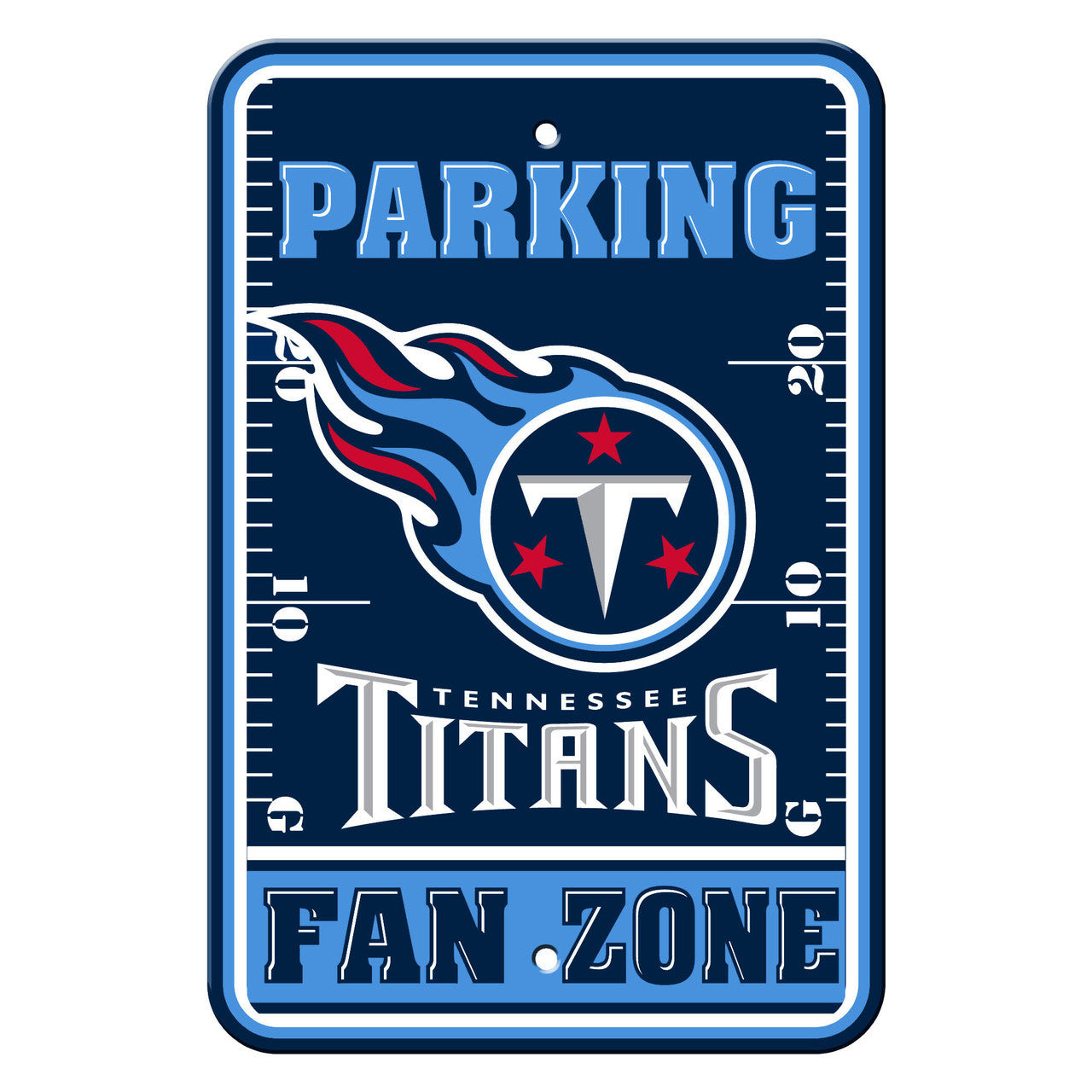 Tennessee Titans Sign 12x18 Plastic Fan Zone Parking Style CO - Sports Collectibles, Sports Memorabilia, Sports Fan Shop, Sports Gifts