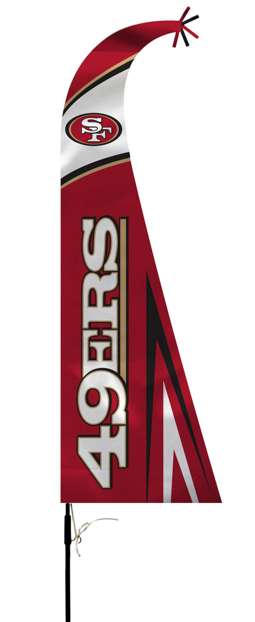 San Francisco 49ers Flag Premium Feather Style CO - Sports Collectibles, Sports Memorabilia, Sports Fan Shop, Sports Gifts