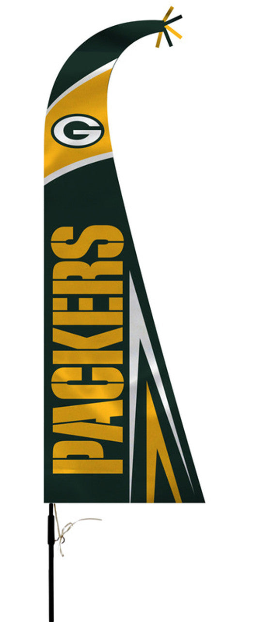 Green Bay Packers Flag Premium Feather Style CO - Sports Collectibles, Sports Memorabilia, Sports Fan Shop, Sports Gifts
