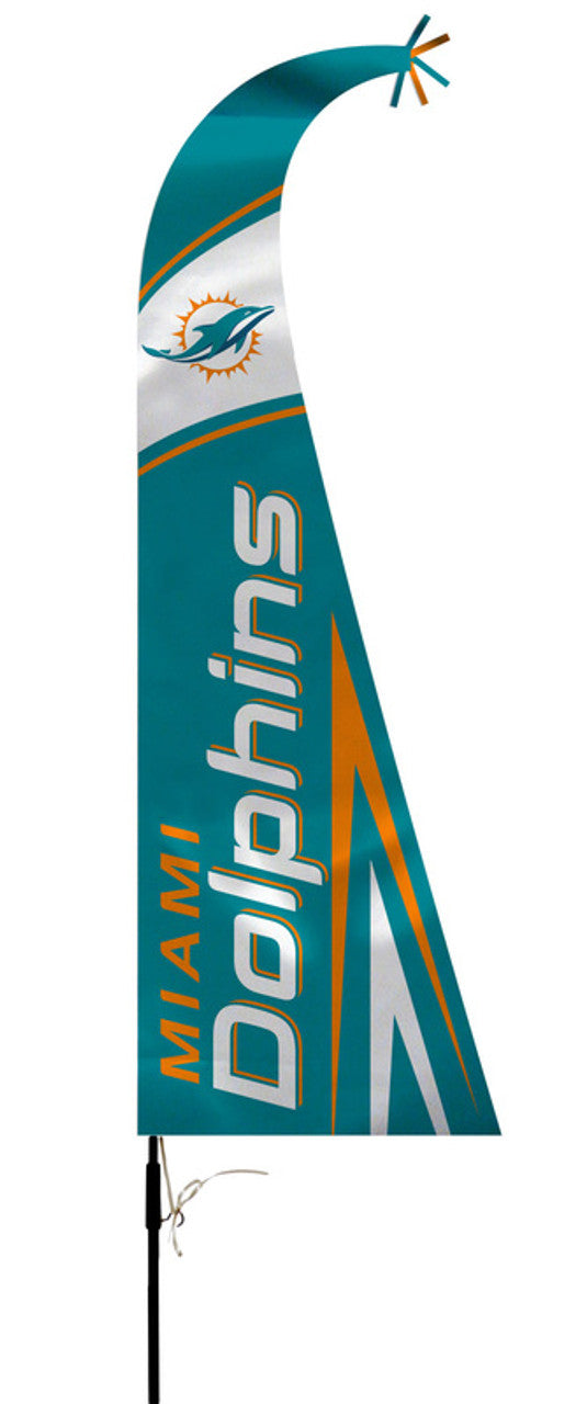 Miami Dolphins Flag Premium Feather Style CO - Sports Collectibles, Sports Memorabilia, Sports Fan Shop, Sports Gifts