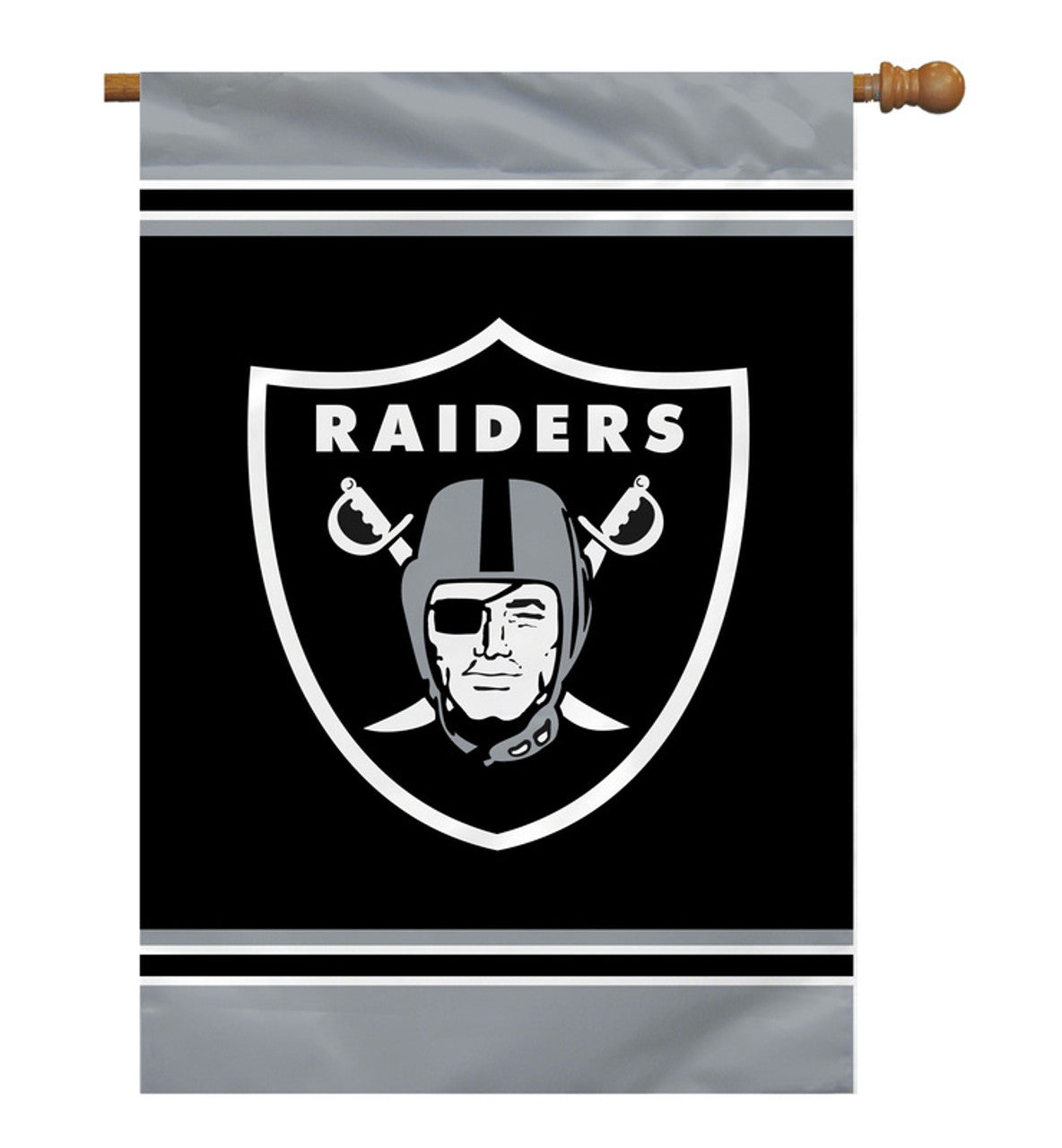Las Vegas Raiders Flag 28x40 House 1-Sided CO - Sports Collectibles, Sports Memorabilia, Sports Fan Shop, Sports Gifts