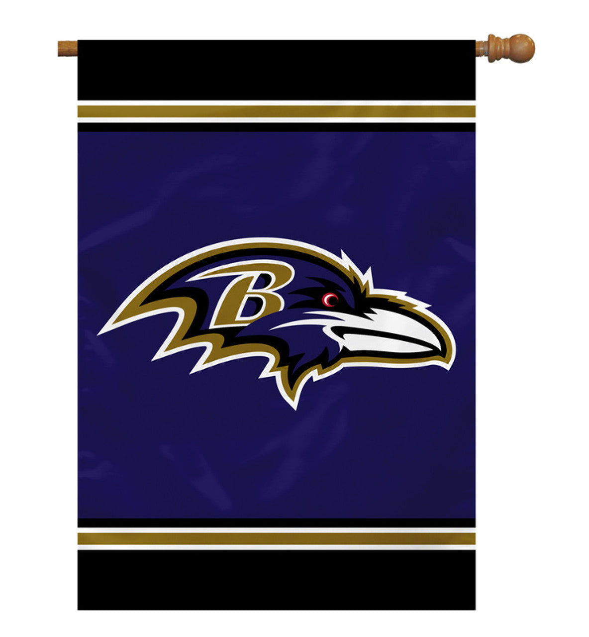 Baltimore Ravens Flag 28x40 House 1-Sided CO - Sports Collectibles, Sports Memorabilia, Sports Fan Shop, Sports Gifts