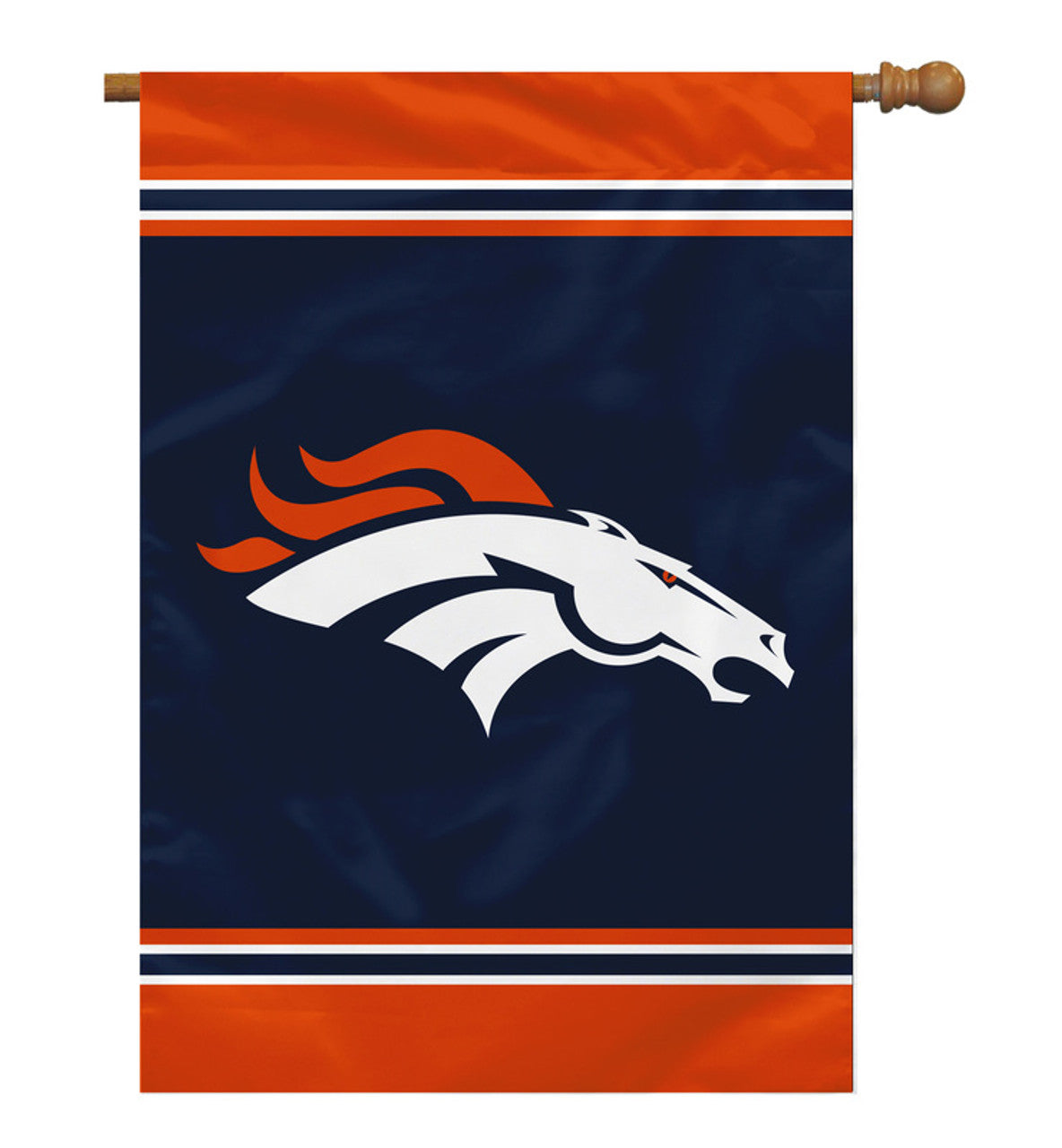 Denver Broncos Flag 28x40 House 1-Sided CO - Sports Collectibles, Sports Memorabilia, Sports Fan Shop, Sports Gifts