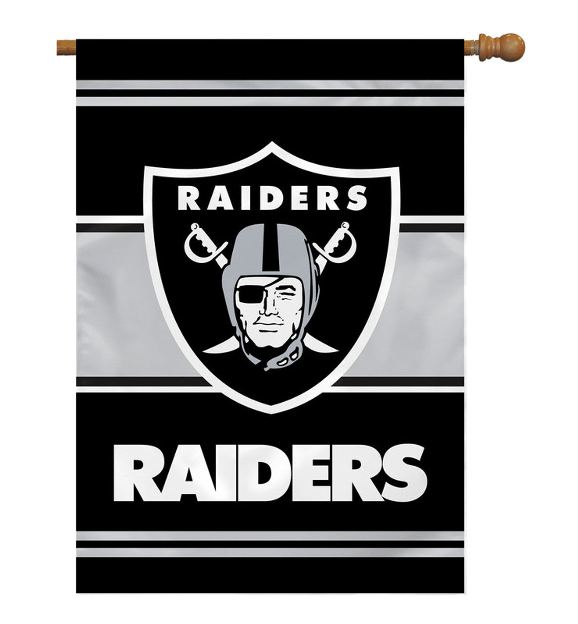 Las Vegas Raiders Banner 28x40 House Flag Style 2 Sided CO - Sports Collectibles, Sports Memorabilia, Sports Fan Shop, Sports Gifts