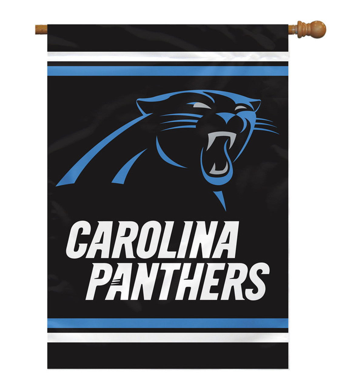 Carolina Panthers Banner 28x40 House Flag Style 2 Sided CO - Sports Collectibles, Sports Memorabilia, Sports Fan Shop, Sports Gifts