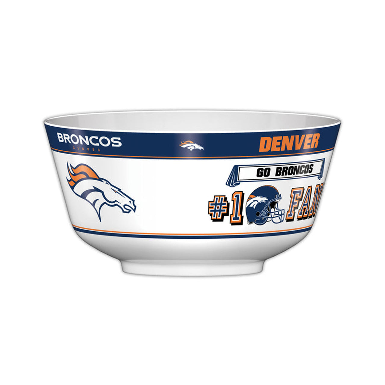 Denver Broncos Party Bowl All Pro CO - Sports Collectibles, Sports Memorabilia, Sports Fan Shop, Sports Gifts