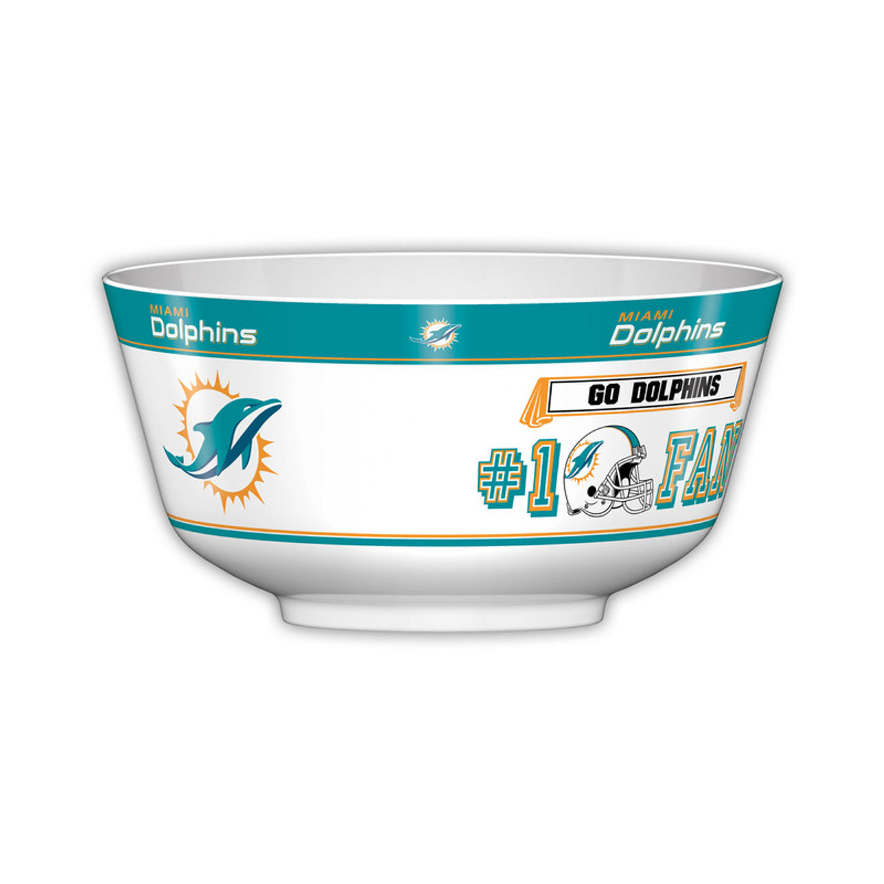 Miami Dolphins Party Bowl All Pro - Sports Collectibles, Sports Memorabilia, Sports Fan Shop, Sports Gifts