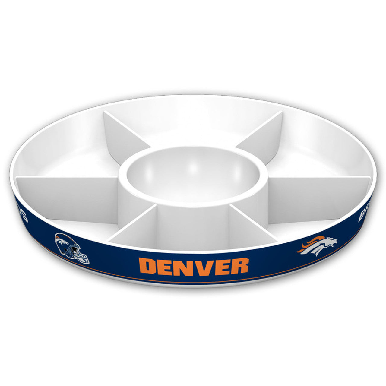Denver Broncos Party Platter CO - Sports Collectibles, Sports Memorabilia, Sports Fan Shop, Sports Gifts
