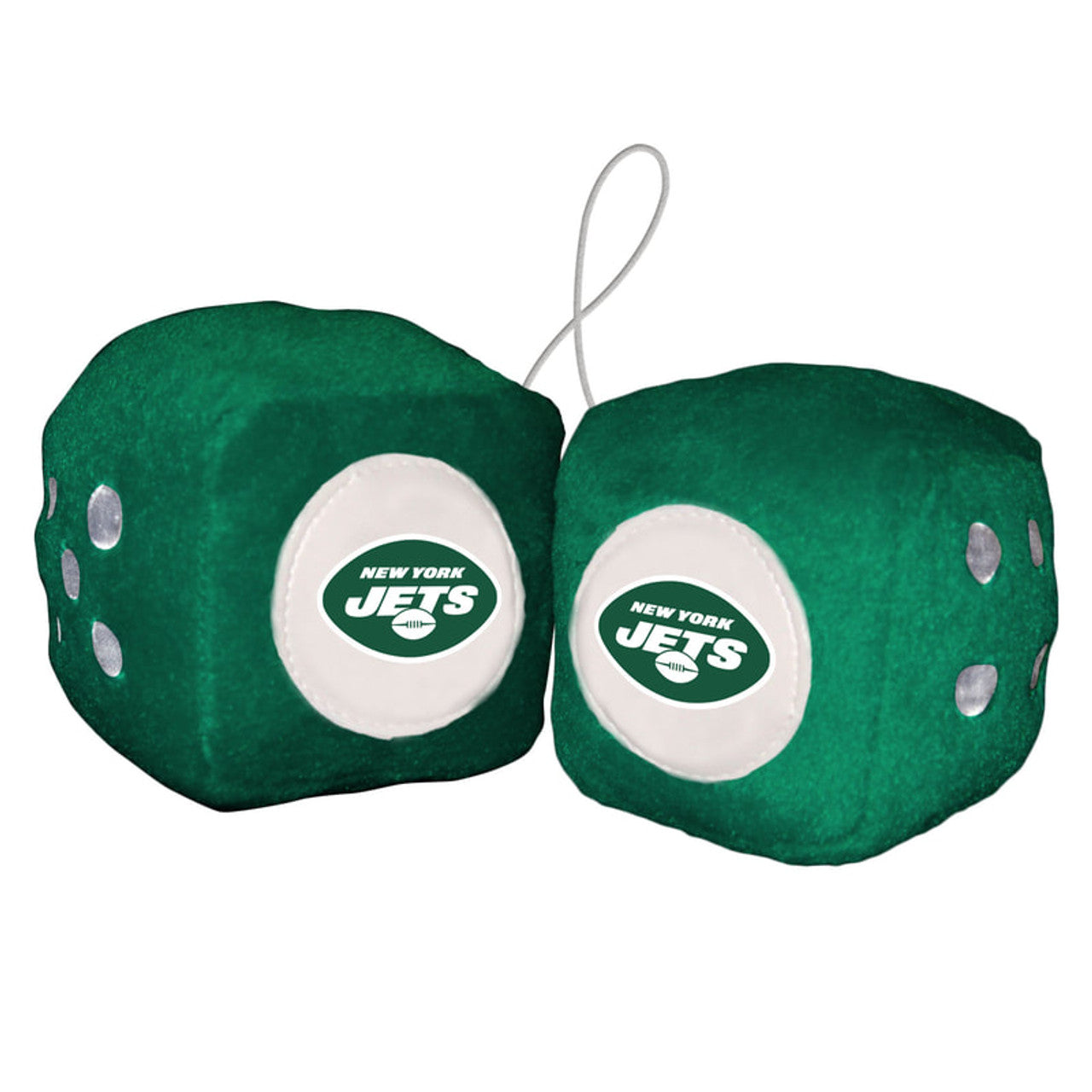 New York Jets Fuzzy Dice Alternate CO - Sports Collectibles, Sports Memorabilia, Sports Fan Shop, Sports Gifts
