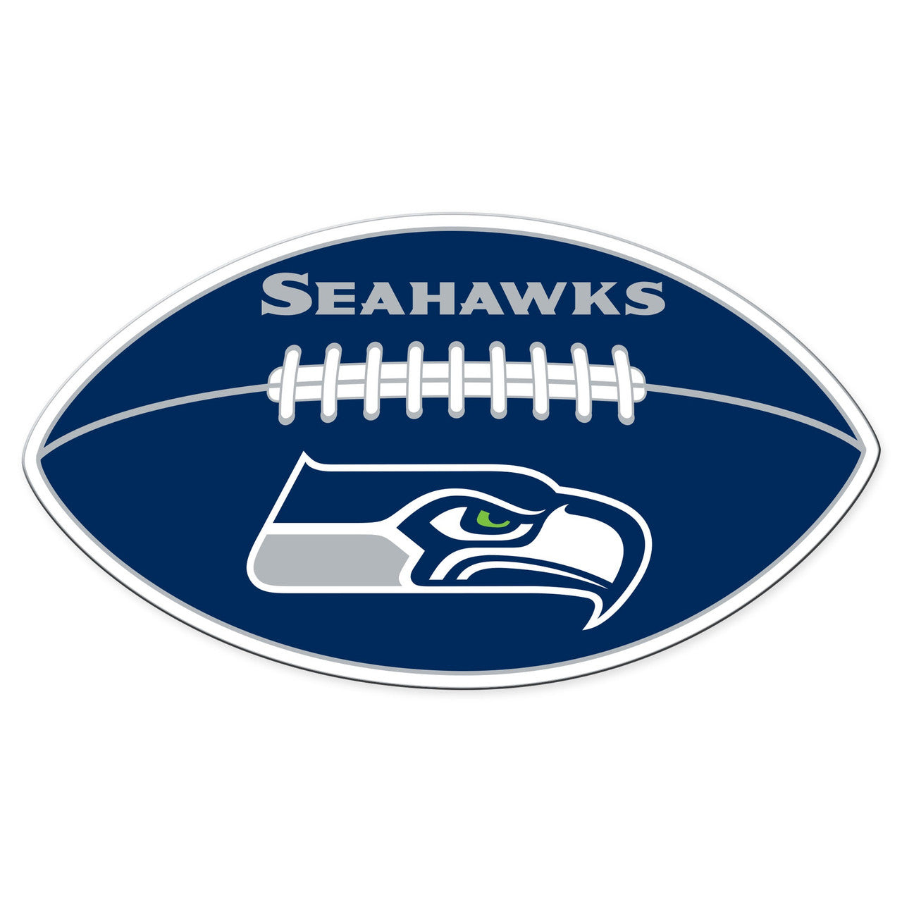 Seattle Seahawks Magnet Car Style 12 Inch Football Design CO - Sports Collectibles, Sports Memorabilia, Sports Fan Shop, Sports Gifts