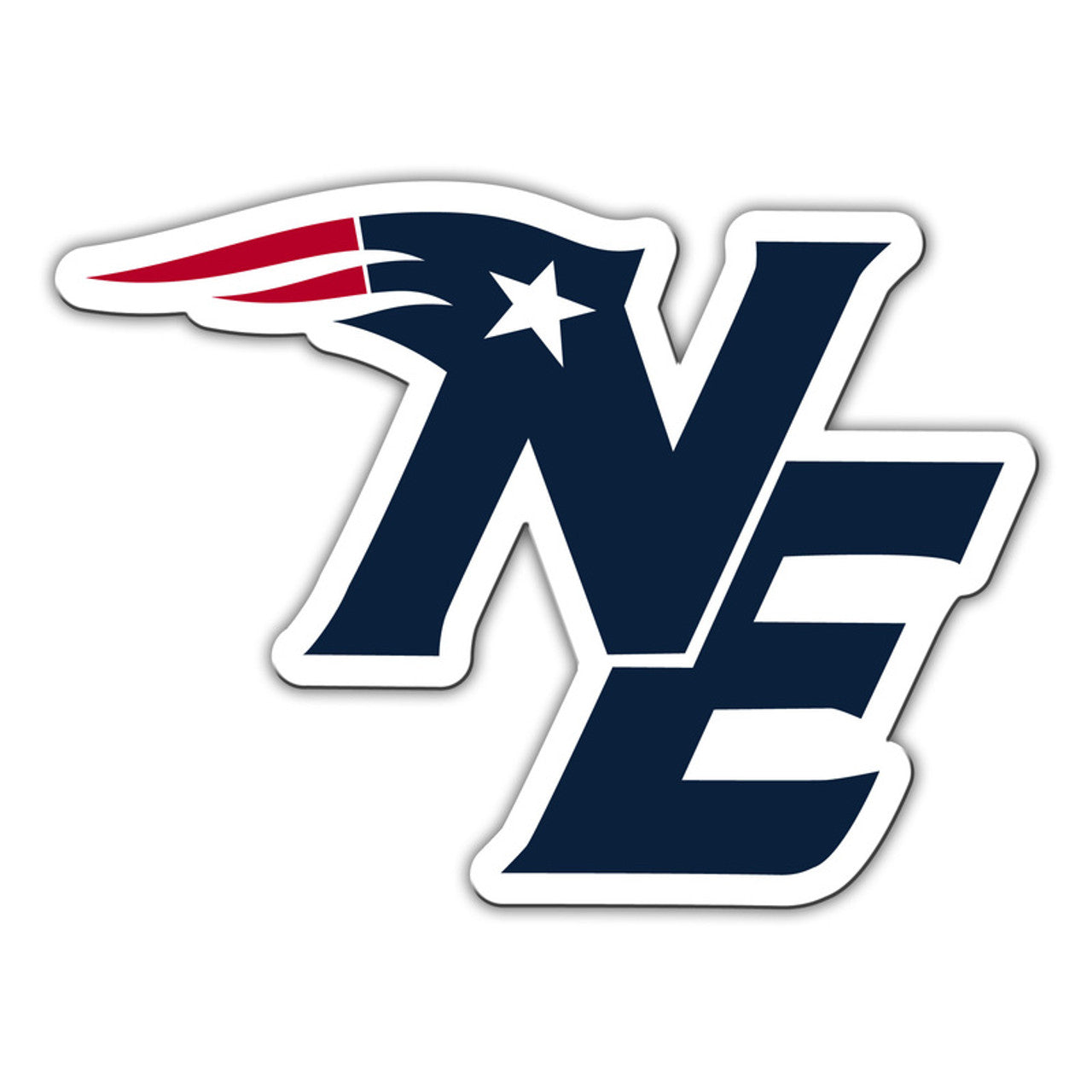 New England Patriots Magnet Car Style 12 Inch NE Design CO - Sports Collectibles, Sports Memorabilia, Sports Fan Shop, Sports Gifts