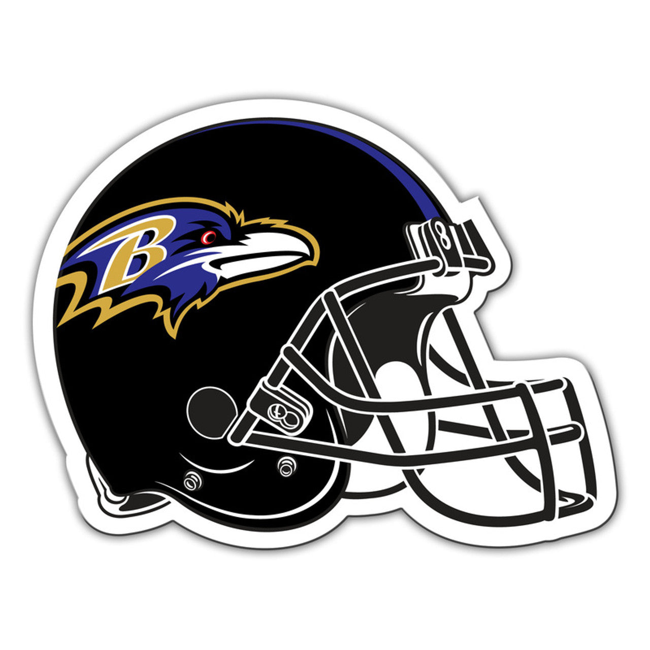 Baltimore Ravens Magnet Car Style 12 Inch Helmet Design CO - Sports Collectibles, Sports Memorabilia, Sports Fan Shop, Sports Gifts