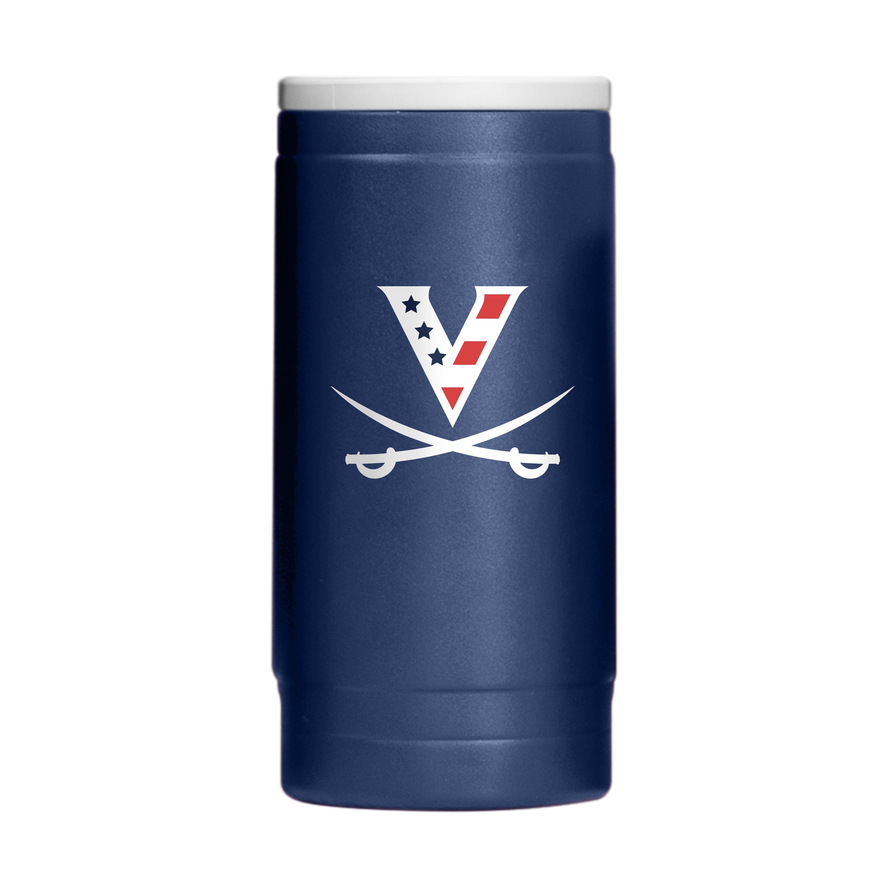 Virginia Red White & HOO 12oz Flipside Powder Coat Slim Can Coolie