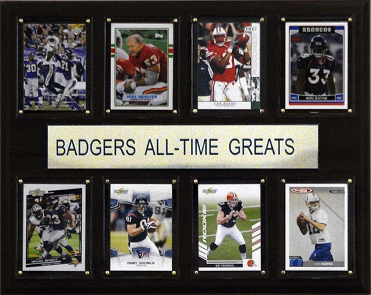 Wisconsin Badgers Plaque 12x15 All Time Greats - Sports Collectibles, Sports Memorabilia, Sports Fan Shop, Sports Gifts