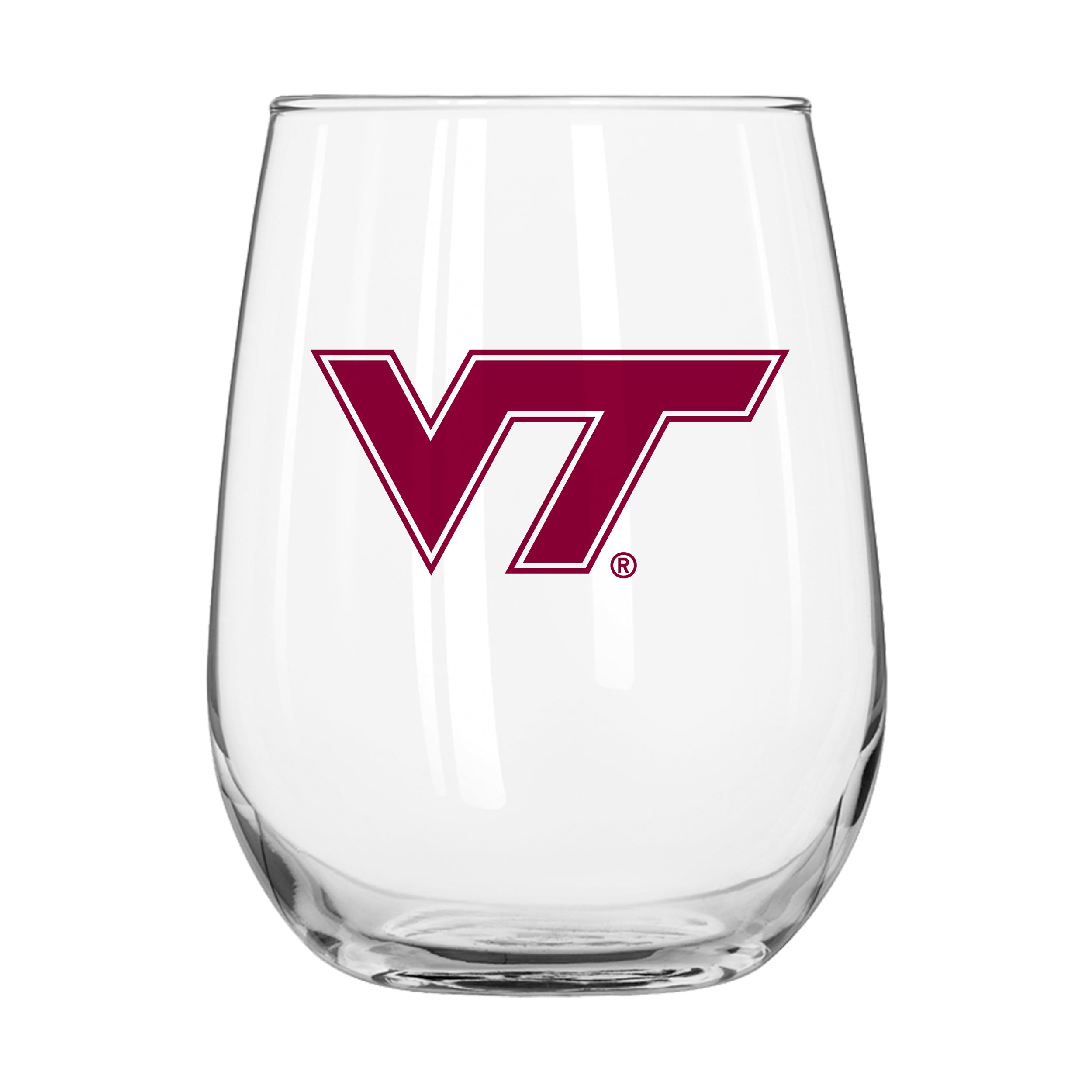 Virginia Tech 16oz Gameday Curved Beverage Glass