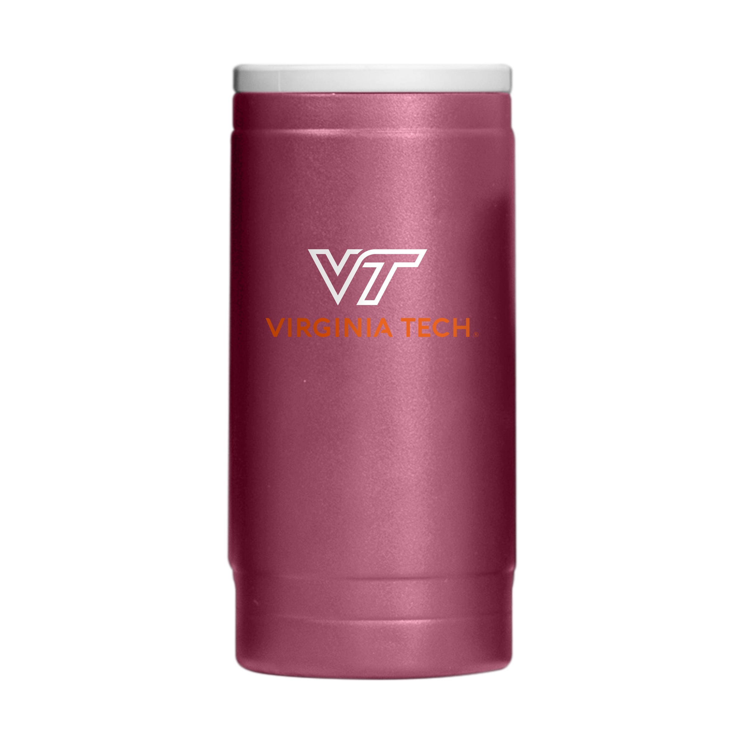 Virginia Tech Flipside Powder Coat Slim Can Coolie