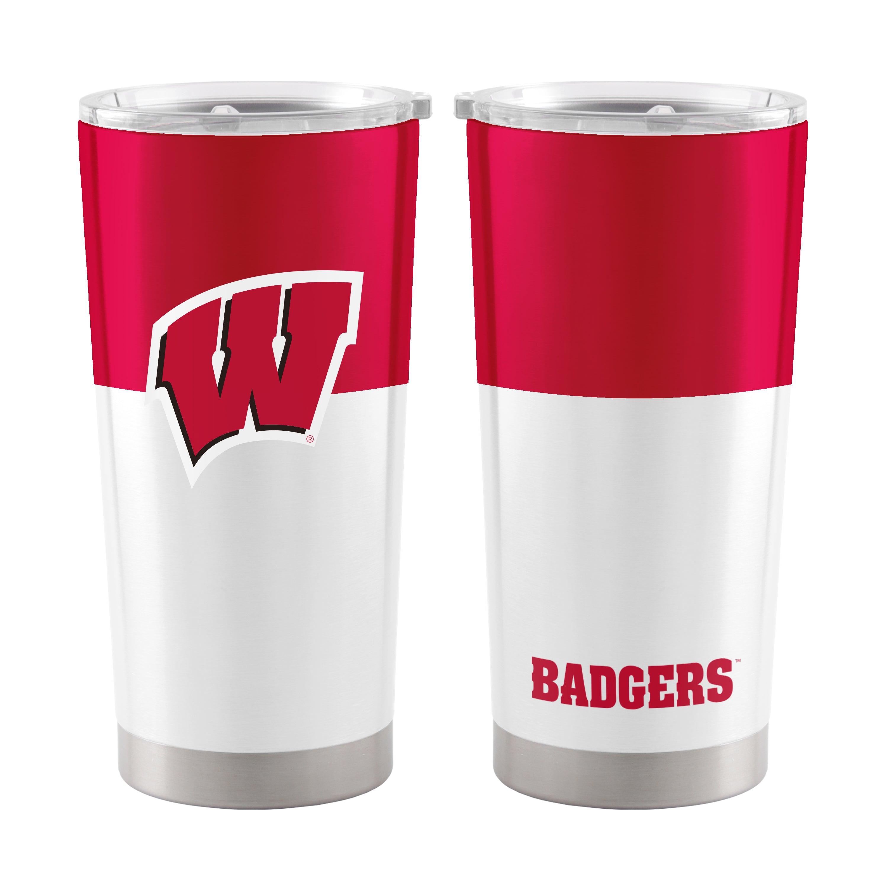 Wisconsin Colorblock 20oz Stainless Tumbler
