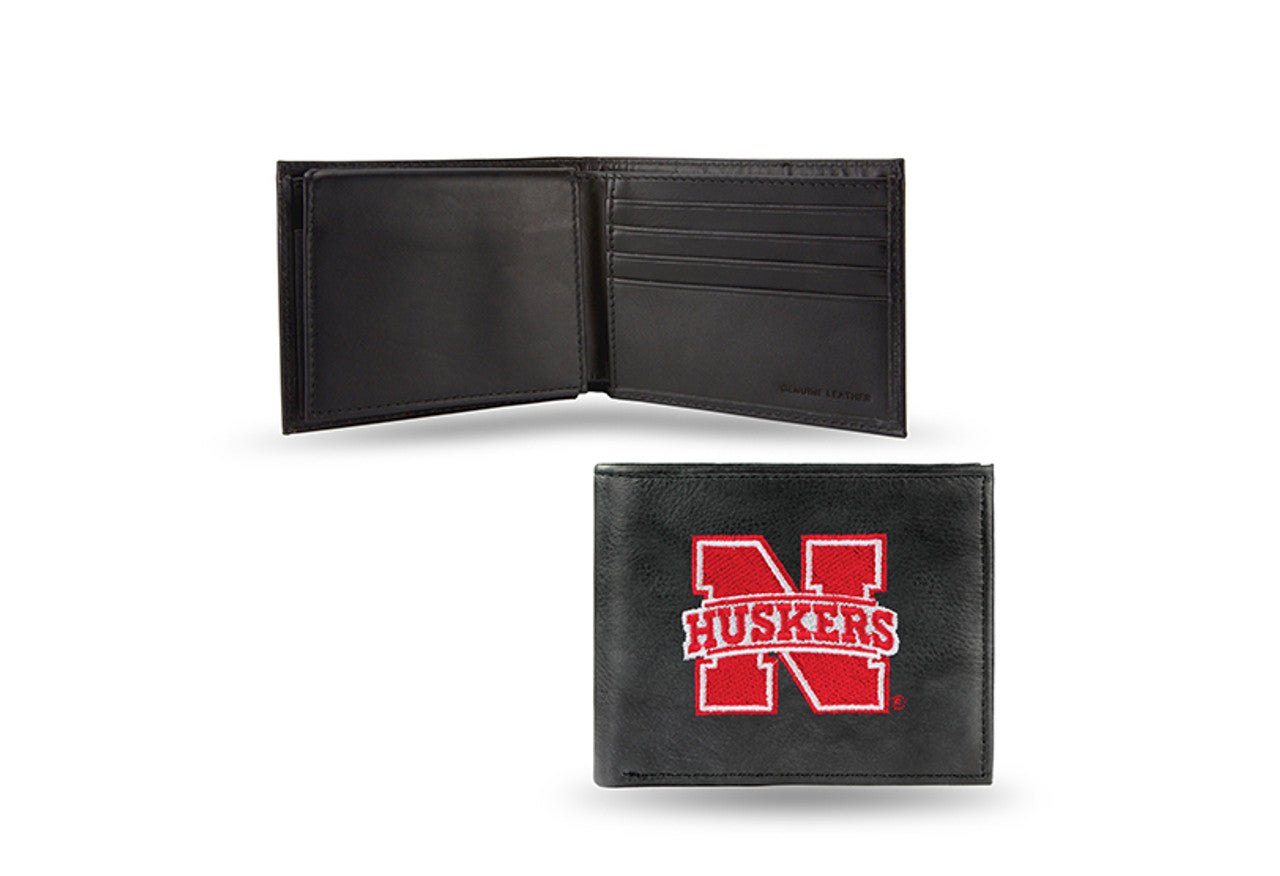 Nebraska Cornhuskers Embroidered Billfold Wallet Script Logo CO - Sports Collectibles, Sports Memorabilia, Sports Fan Shop, Sports Gifts