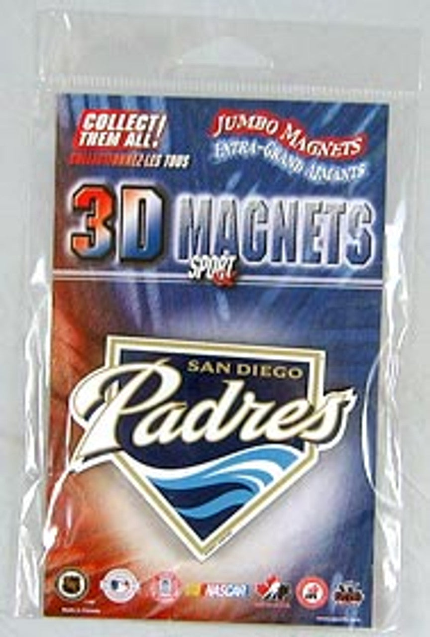 San Diego Padres Magnet Jumbo 3D CO - Sports Collectibles, Sports Memorabilia, Sports Fan Shop, Sports Gifts
