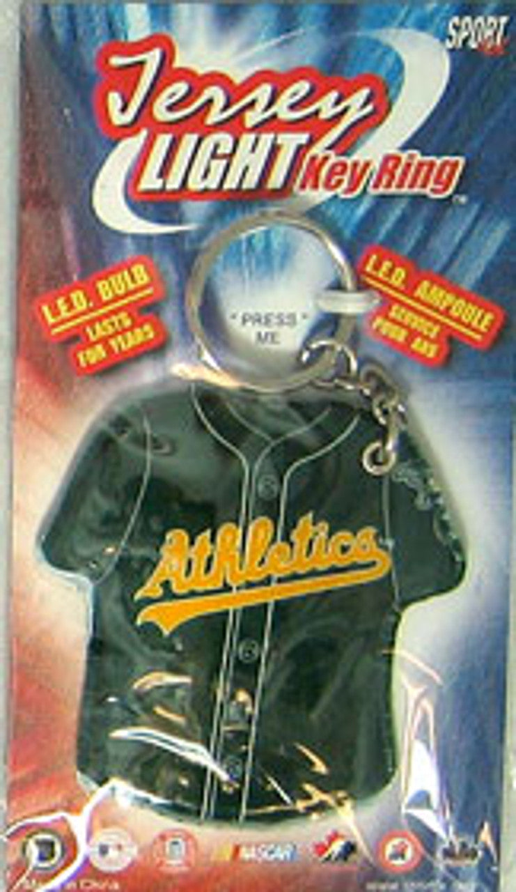 Oakland Athletics Keychain Jersey Keylight CO - Sports Collectibles, Sports Memorabilia, Sports Fan Shop, Sports Gifts
