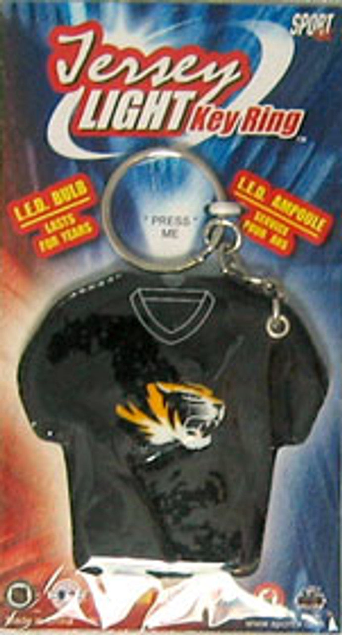 Missouri Tigers Keychain Jersey Keylight CO - Sports Collectibles, Sports Memorabilia, Sports Fan Shop, Sports Gifts