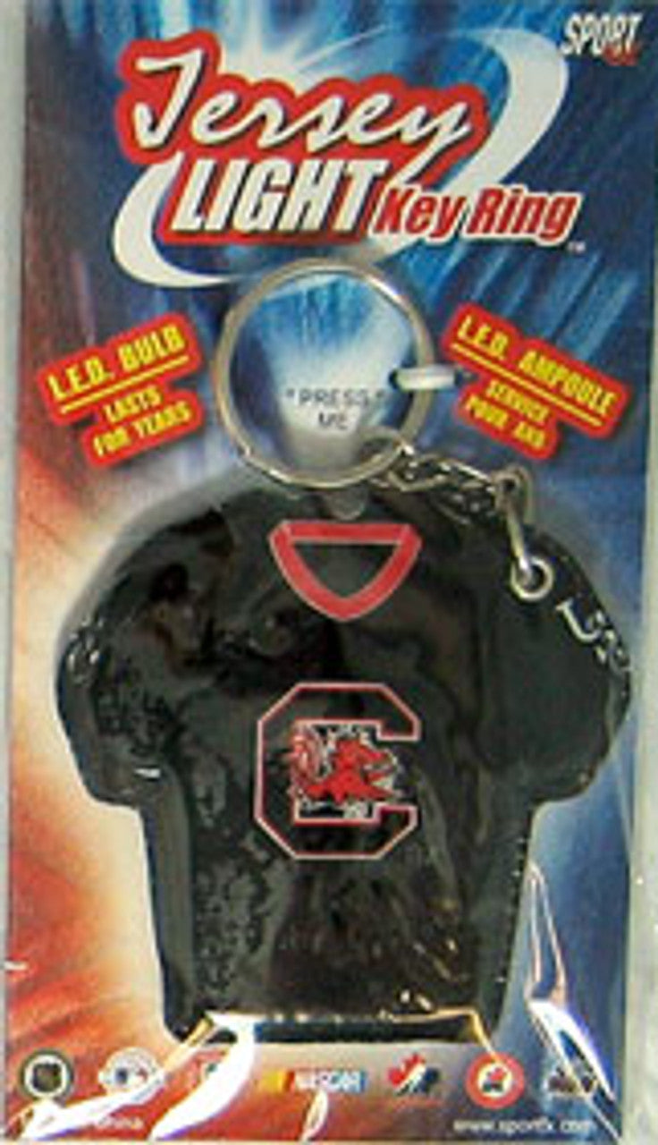 South Carolina Gamecocks Keychain Jersey Keylight CO - Sports Collectibles, Sports Memorabilia, Sports Fan Shop, Sports Gifts