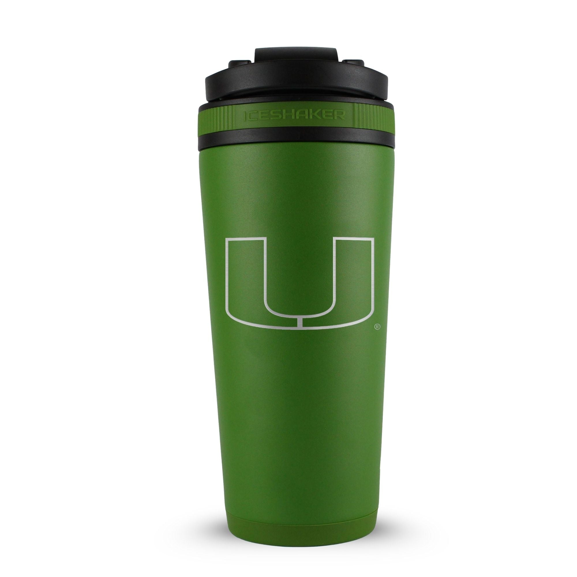 Officially Licensed University of Miami 26oz Ice Shaker - Sports Gifts, Sports Memorabilia, Sports Collectibles, Fan Shop