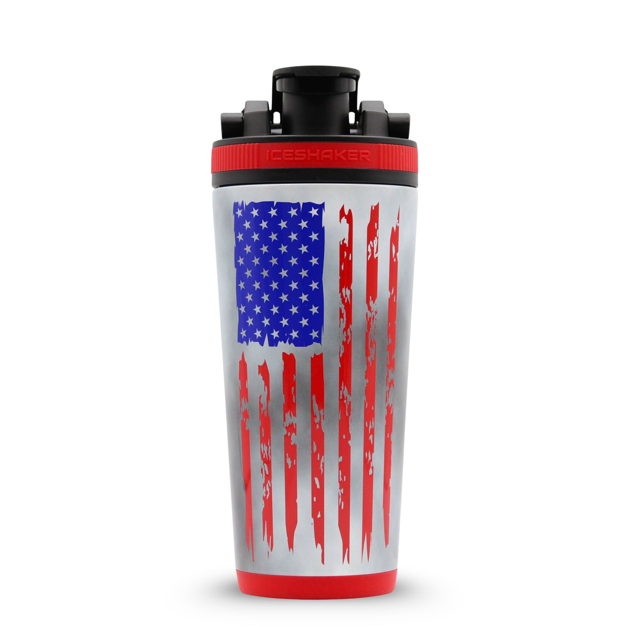 26oz Ice Shaker - 4D American Flag - Sports Gifts, Sports Memorabilia, Sports Collectibles, Fan Shop