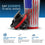 26oz Ice Shaker - 4D American Flag - Sports Gifts, Sports Memorabilia, Sports Collectibles, Fan Shop