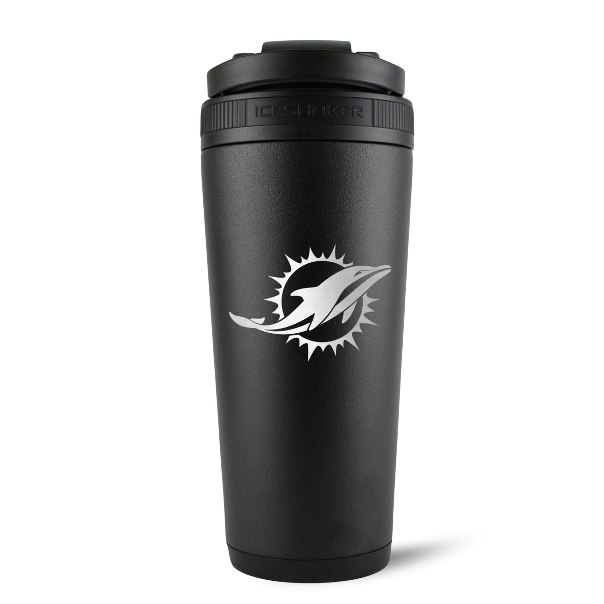 Officially Licensed Miami Dolphins 26oz Ice Shaker - Sports Gifts, Sports Memorabilia, Sports Collectibles, Fan Shop