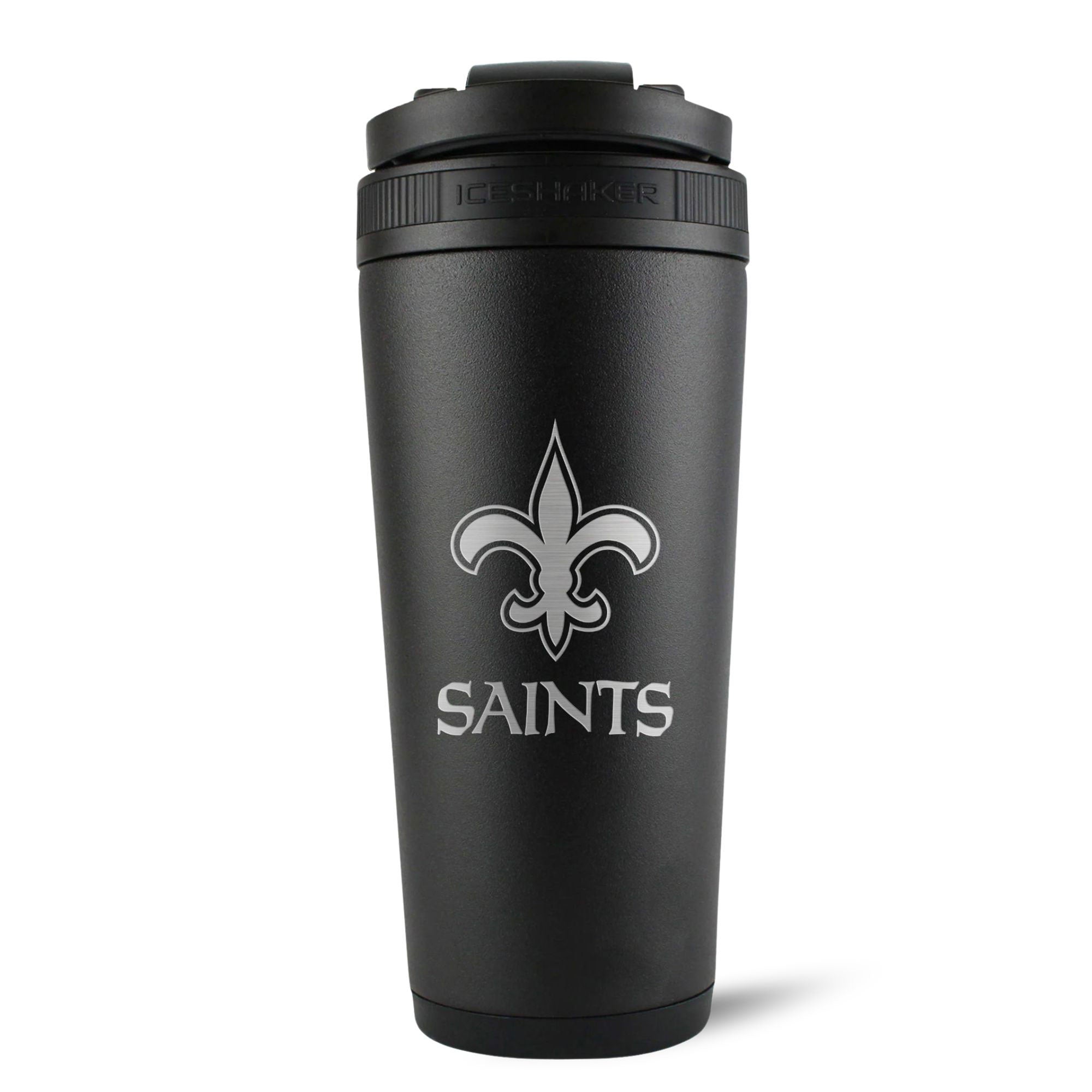 Officially Licensed New Orleans Saints 26oz Ice Shaker - Sports Gifts, Sports Memorabilia, Sports Collectibles, Fan Shop