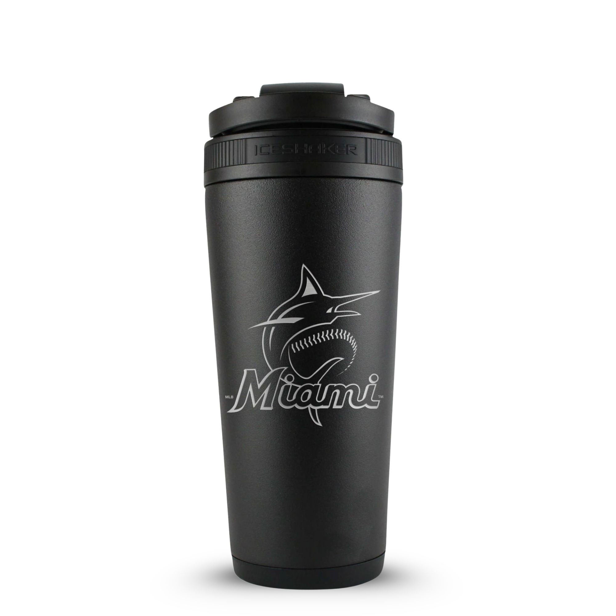 Officially Licensed Miami Marlins 26oz Ice Shaker - Sports Gifts, Sports Memorabilia, Sports Collectibles, Fan Shop