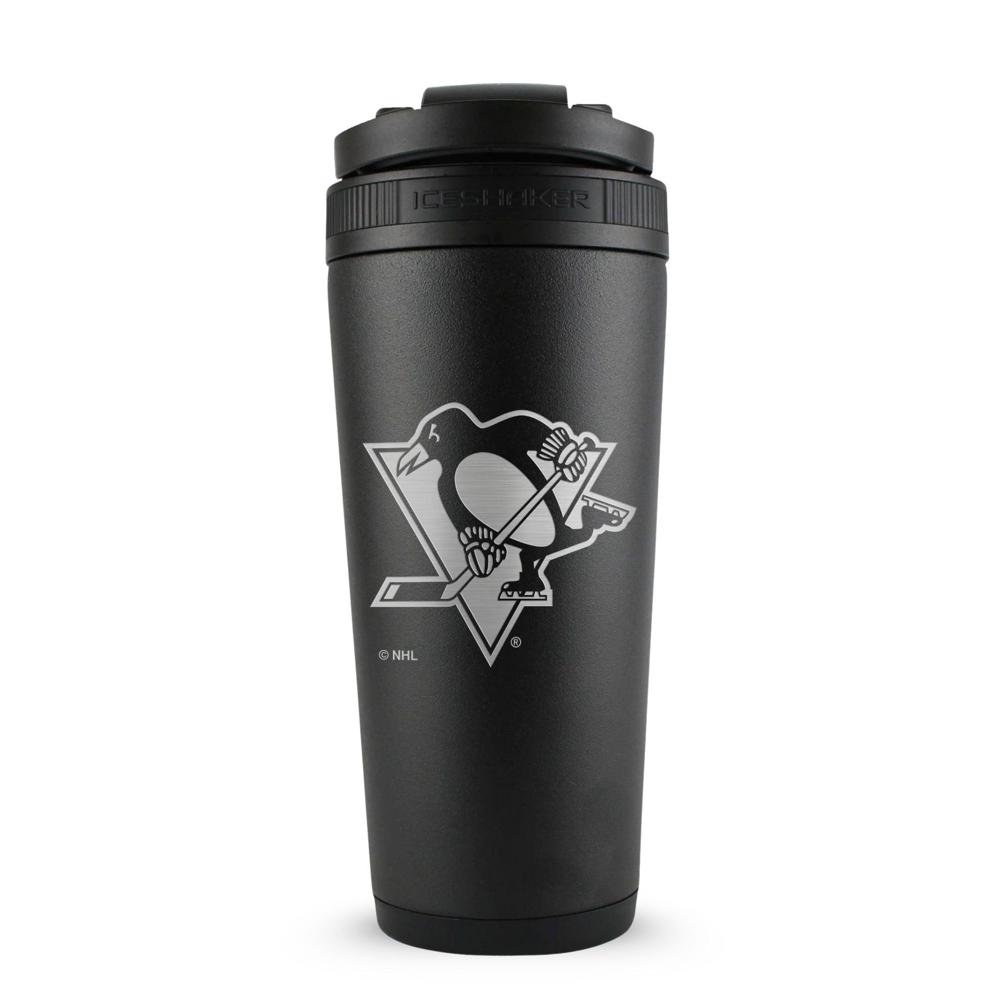 Officially Licensed Pittsburgh Penguins 26oz Ice Shaker - Black - Sports Gifts, Sports Memorabilia, Sports Collectibles, Fan Shop