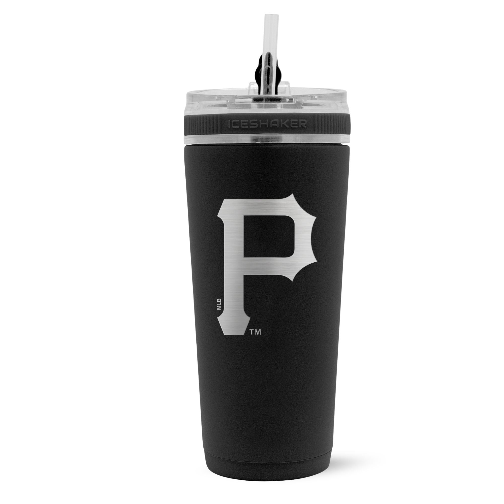 Officially Licensed Pittsburgh Pirates 26oz Flex Bottle - Black - Sports Gifts, Sports Memorabilia, Sports Collectibles, Fan Shop